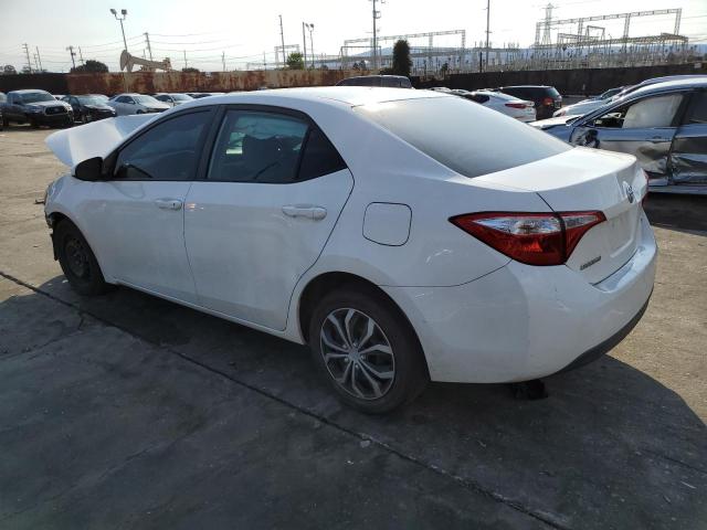 5YFBURHE3FP260800 - 2015 TOYOTA COROLLA L WHITE photo 2