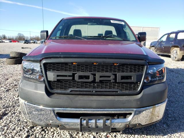 1FTRF12258KD95934 - 2008 FORD F150 RED photo 5