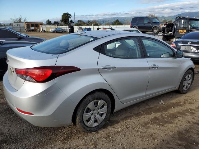 5NPDH4AE2GH696949 - 2016 HYUNDAI ELANTRA SE SILVER photo 3