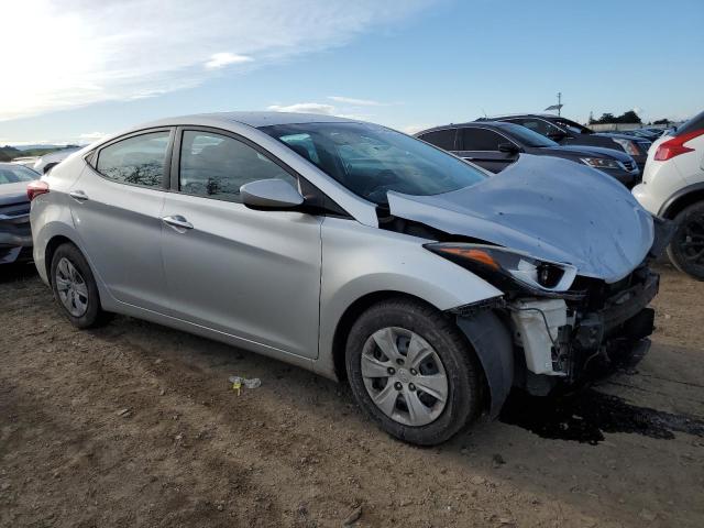 5NPDH4AE2GH696949 - 2016 HYUNDAI ELANTRA SE SILVER photo 4