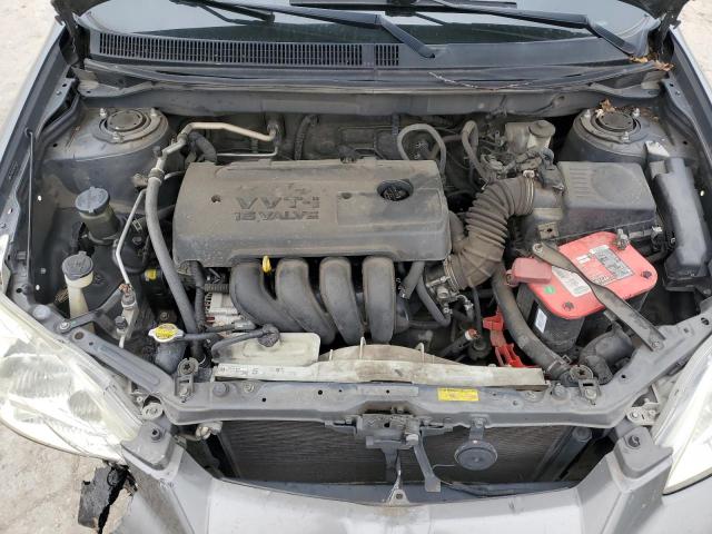 2T1KR32E38C701349 - 2008 TOYOTA COROLLA MA XR GRAY photo 11