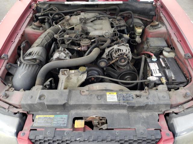 1FAFP44483F436791 - 2003 FORD MUSTANG RED photo 11