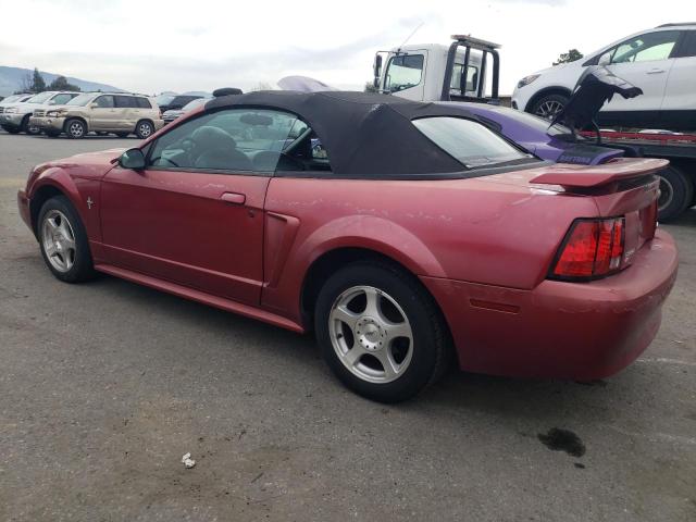 1FAFP44483F436791 - 2003 FORD MUSTANG RED photo 2