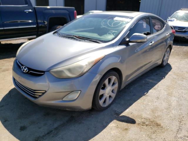 KMHDH4AE3BU161624 - 2011 HYUNDAI ELANTRA GLS GRAY photo 1