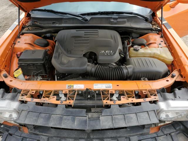 2C3CDYAG6EH298203 - 2014 DODGE CHALLENGER SXT ORANGE photo 11