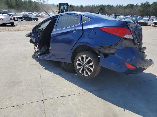 KMHCT4AE2HU324993 - 2017 HYUNDAI ACCENT SE BLUE photo 2