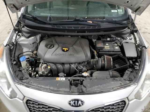 KNAFK4A63F5421184 - 2015 KIA FORTE LX SILVER photo 11