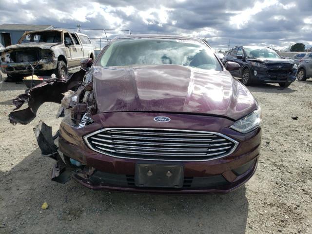 3FA6P0G71HR343748 - 2017 FORD FUSION S BURGUNDY photo 5