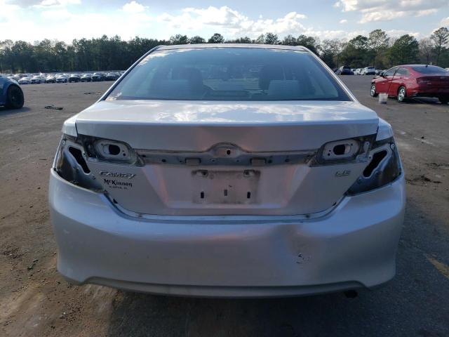 4T4BF1FK0CR186014 - 2012 TOYOTA CAMRY BASE SILVER photo 6