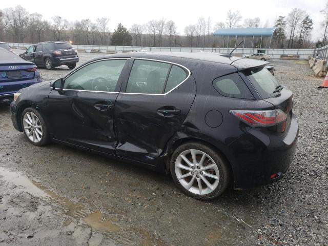 JTHKD5BHXD2152356 - 2013 LEXUS CT 200 BLACK photo 2