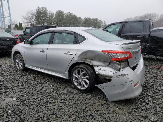 3N1AB7AP4EY316410 - 2014 NISSAN SENTRA S SILVER photo 2