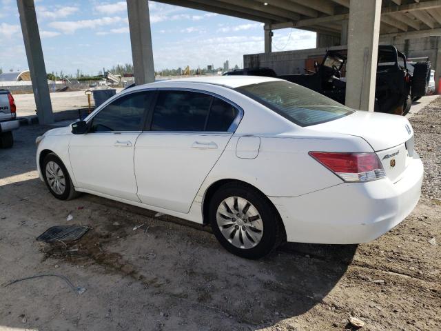 1HGCP26359A151382 - 2009 HONDA ACCORD LX WHITE photo 2