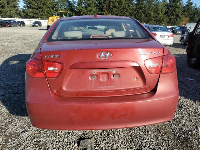 KMHDU46D08U436645 - 2008 HYUNDAI ELANTRA GLS RED photo 6