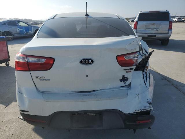 KNADM4A37D6131092 - 2013 KIA RIO LX WHITE photo 6