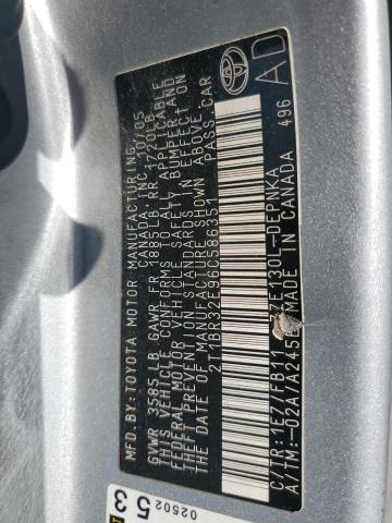 2T1BR32E96C586351 - 2006 TOYOTA COROLLA CE SILVER photo 12