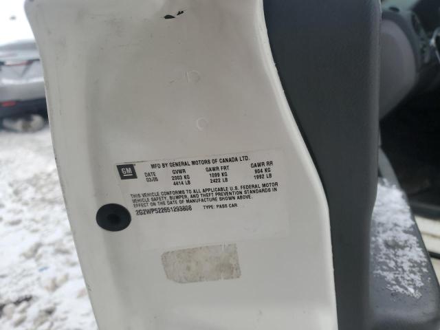 2G2WP522651293808 - 2005 PONTIAC GRAND PRIX 奶油色 照片 12