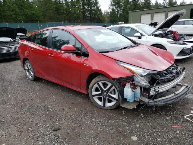 JTDKARFU1H3538687 - 2017 TOYOTA PRIUS RED photo 4