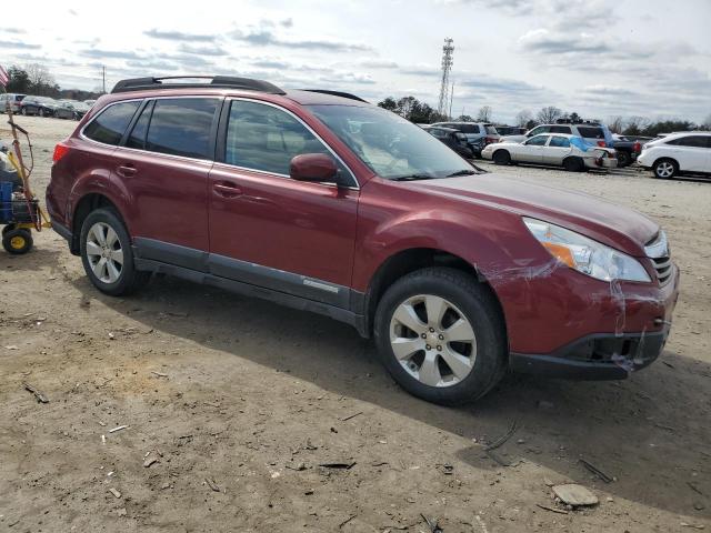 4S4BRBCC5C3253720 - 2012 SUBARU OUTBACK 2.5I PREMIUM RED photo 4