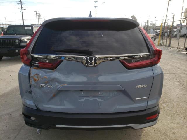 2HKRW2H73NH616448 - 2022 HONDA CR-V SE BLUE photo 6