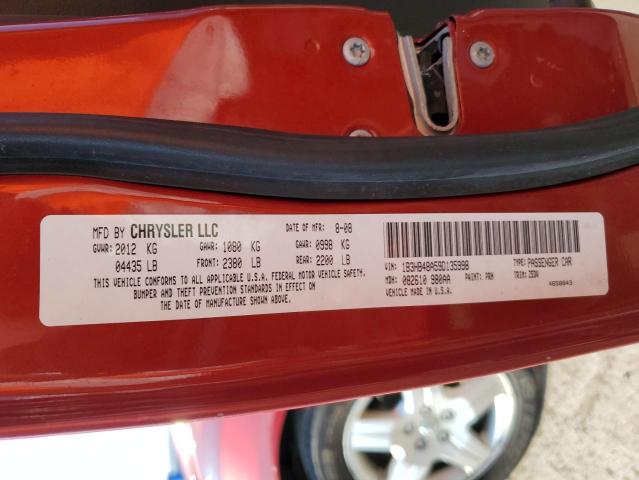 1B3HB48A59D135998 - 2009 DODGE CALIBER SXT RED photo 12