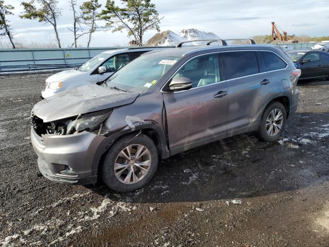 5TDKKRFH9FS039633 - 2015 TOYOTA HIGHLANDER XLE GRAY photo 1