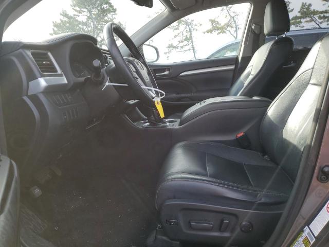 5TDKKRFH9FS039633 - 2015 TOYOTA HIGHLANDER XLE GRAY photo 7