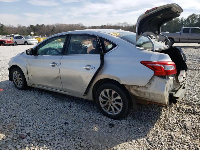 3N1AB7AP4KL611466 - 2019 NISSAN SENTRA S SILVER photo 2