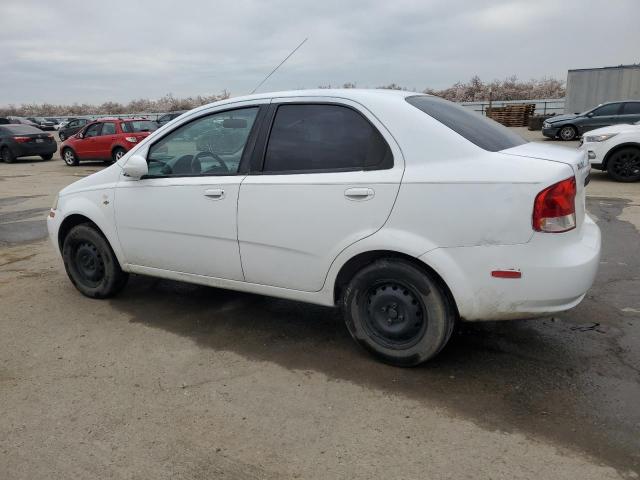 KL1TD56636B676070 - 2006 CHEVROLET AVEO BASE WHITE photo 2