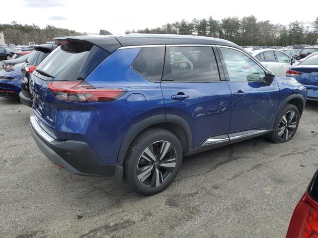 JN8AT3CB9MW223543 - 2021 NISSAN ROGUE SL BLUE photo 3