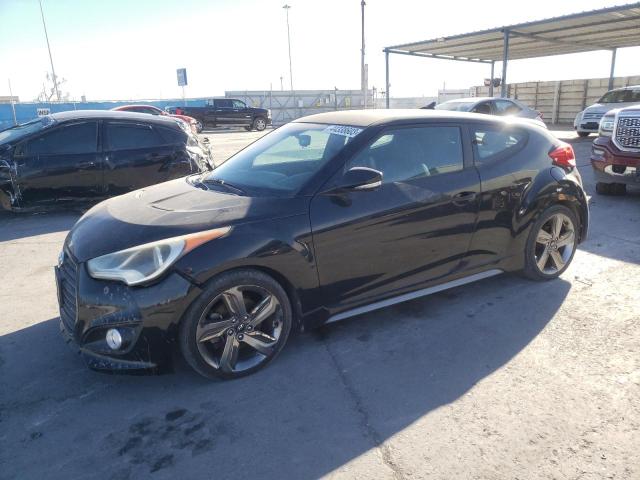 KMHTC6AE3DU168856 - 2013 HYUNDAI VELOSTER TURBO BLACK photo 1