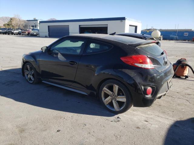 KMHTC6AE3DU168856 - 2013 HYUNDAI VELOSTER TURBO BLACK photo 2