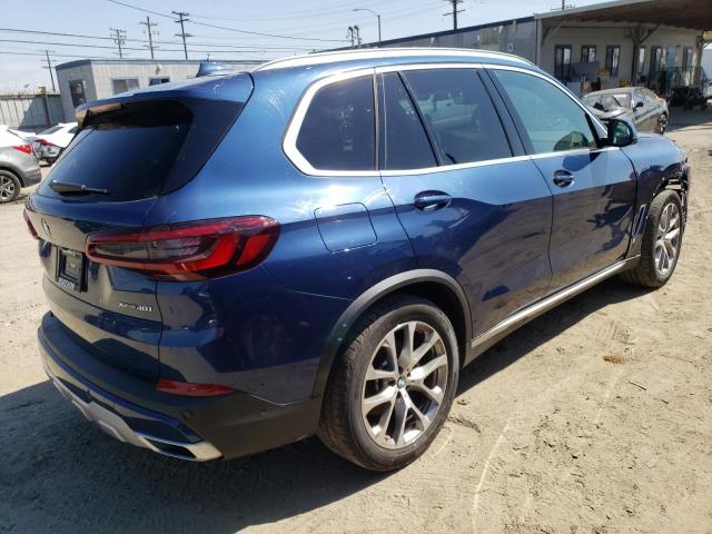 5UXCR6C05N9J39754 - 2022 BMW X5 XDRIVE40I BLUE photo 3