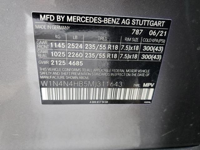 W1N4N4HB5MJ311643 - 2021 MERCEDES-BENZ GLA 250 4MATIC GRAY photo 12