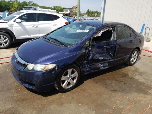 2HGFA16639H510765 - 2009 HONDA CIVIC LX-S أزرق صورة 1