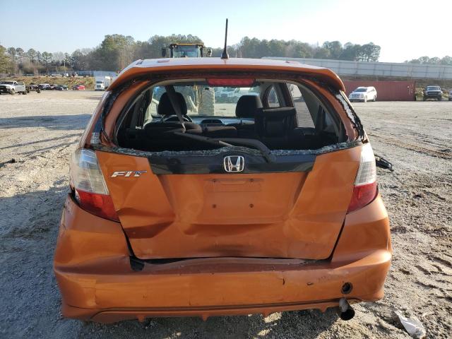 JHMGE8H51BC012995 - 2011 HONDA FIT SPORT ORANGE photo 6