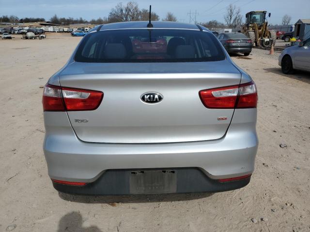 KNADM4A38H6015017 - 2017 KIA RIO LX SILVER photo 6