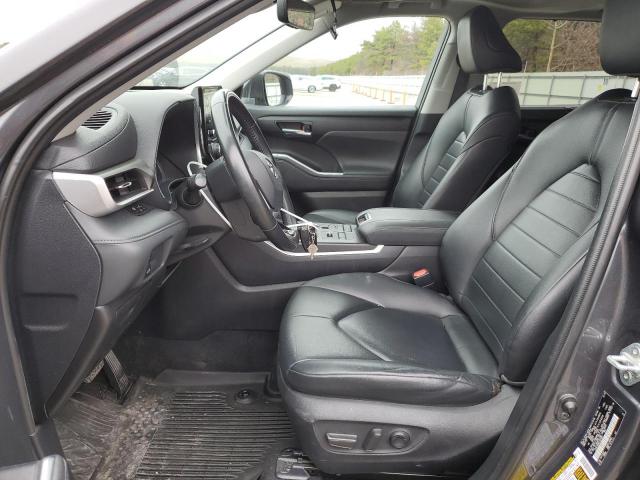 5TDGZRBHXLS022262 - 2020 TOYOTA HIGHLANDER XLE GRAY photo 7