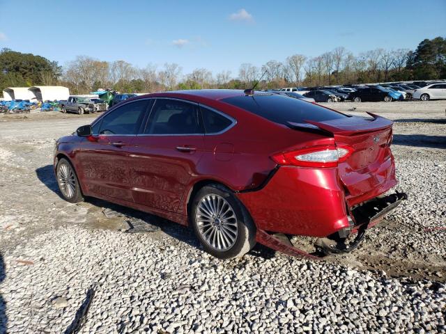 3FA6P0K92GR399253 - 2016 FORD FUSION TITANIUM RED photo 2