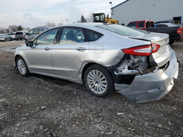 3FA6P0LU3ER127200 - 2014 FORD FUSION SE HYBRID SILVER photo 2