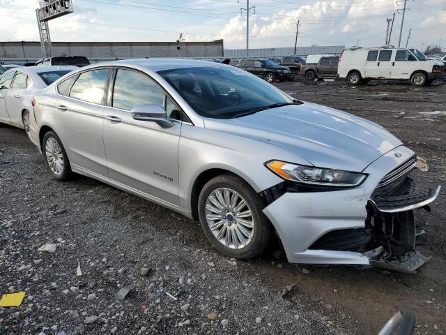 3FA6P0LU3ER127200 - 2014 FORD FUSION SE HYBRID SILVER photo 4