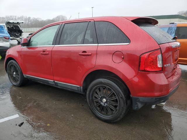 2FMDK4KC6BBA51638 - 2011 FORD EDGE LIMITED RED photo 2