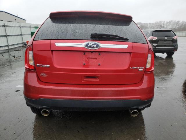 2FMDK4KC6BBA51638 - 2011 FORD EDGE LIMITED RED photo 6