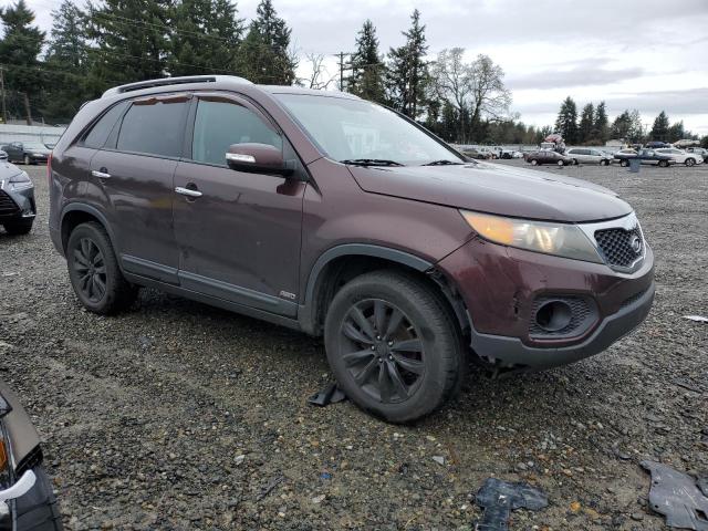 5XYKUDA23BG056001 - 2011 KIA SORENTO EX BURGUNDY photo 4