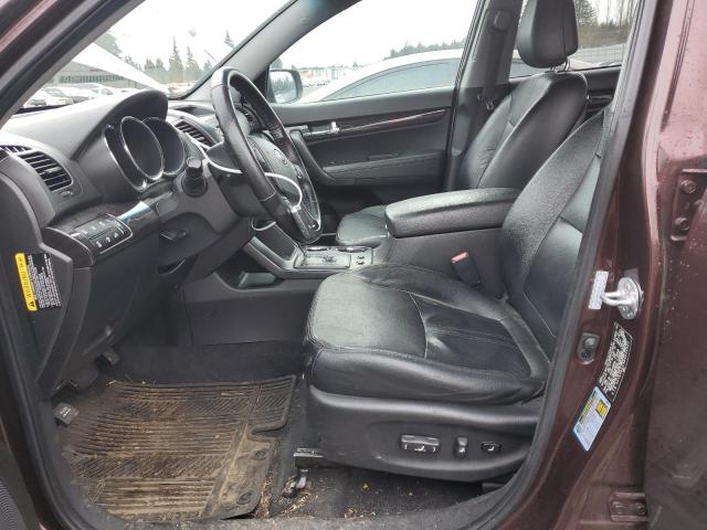 5XYKUDA23BG056001 - 2011 KIA SORENTO EX BURGUNDY photo 7