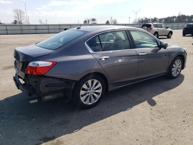 1HGCR2F87EA206303 - 2014 HONDA ACCORD EXL BLACK photo 3