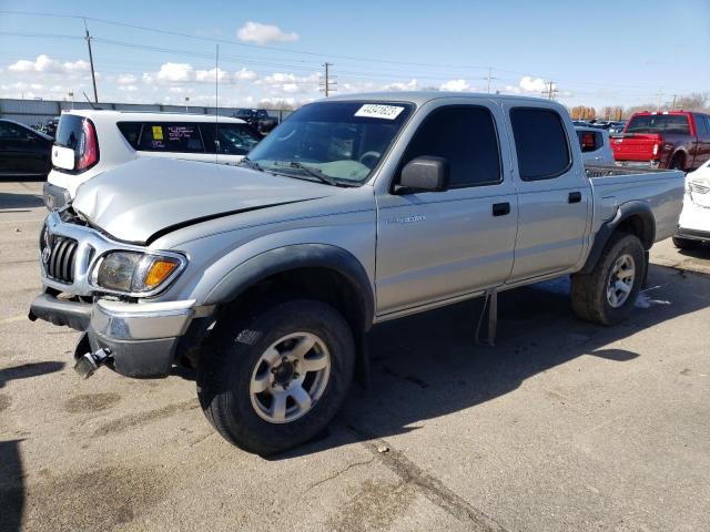 5TEGN92N32Z064968 - 2002 TOYOTA TACOMA DOUBLE CAB PRERUNNER SILVER photo 1