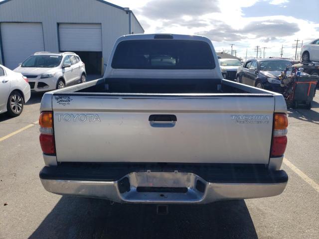 5TEGN92N32Z064968 - 2002 TOYOTA TACOMA DOUBLE CAB PRERUNNER SILVER photo 6