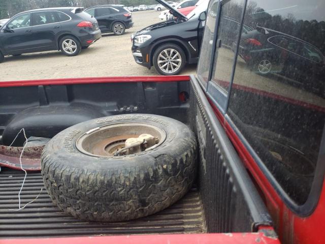 4F4YR12U72TM19891 - 2002 MAZDA B3000 RED photo 10