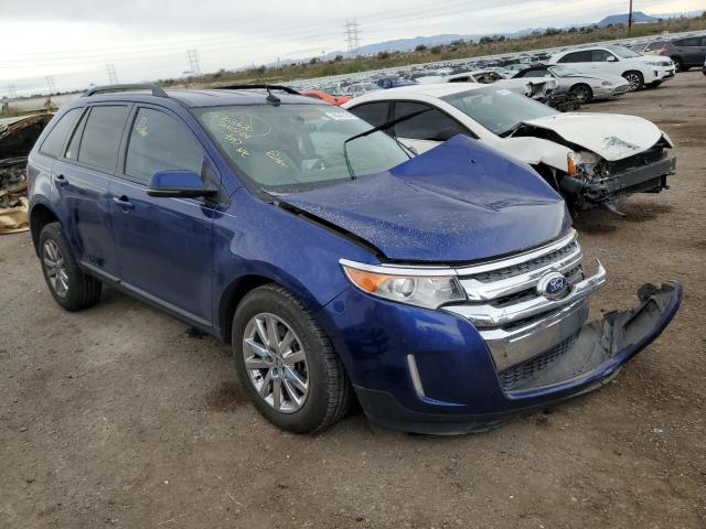 2FMDK3JC5DBB45475 - 2013 FORD EDGE SEL BLUE photo 4