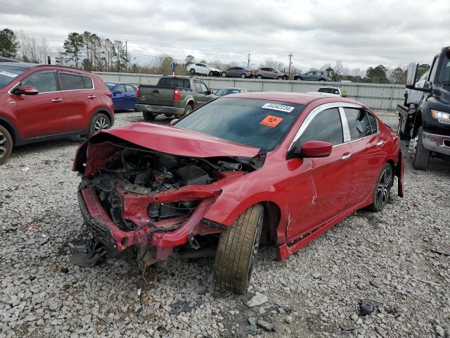 1HGCR2F57GA241318 - 2016 HONDA ACCORD SPORT RED photo 1